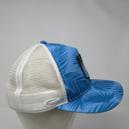 Jug Mountain Ranch Snapback Trucker Hat Blue One Size Mesh Back Pukka