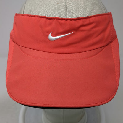 Nike Visor Red One Size Hat Dri-FIT Featherlight Performance Golf Tennis Sport