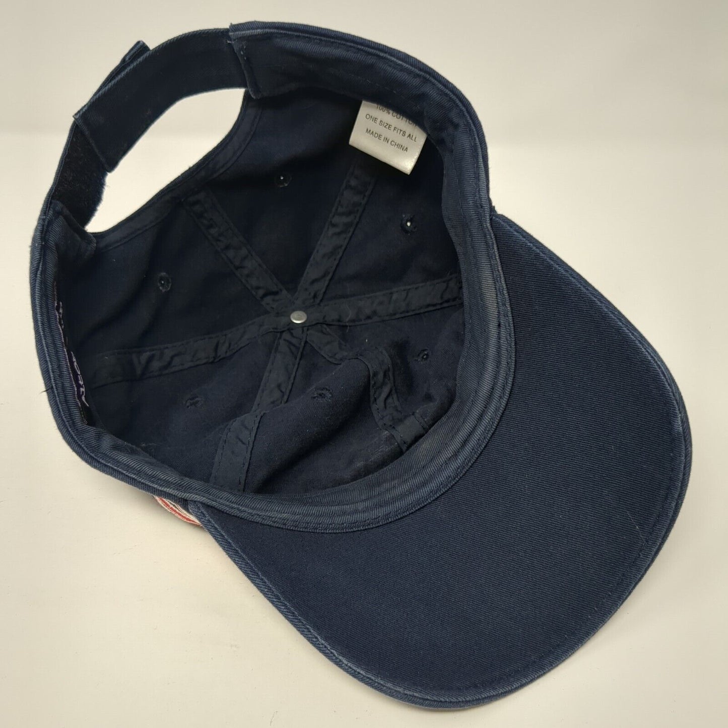 Elton John Strapback Hat Blue OSFA Union Jack British Flag Spell Out Cotton