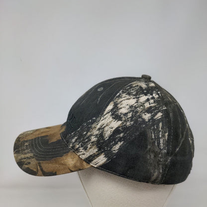 Capitol Hardware Strapback Hat Camo One Size Mossy Oak Embroidered