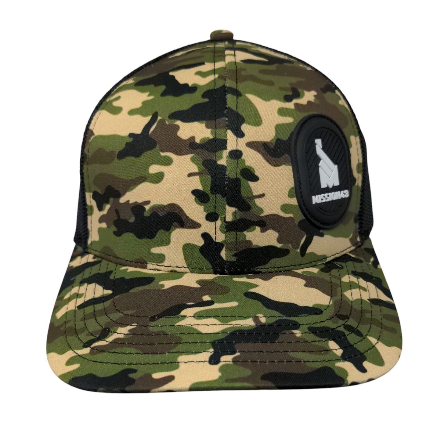 Mission43 Snapback Trucker Hat Camouflage One Size Adjustable Mesh Back 6 Panel