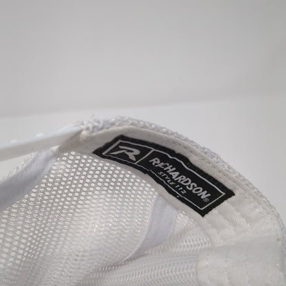 Richardson Snapback Mesh Back Trucker Hat Gray One Size Letter P Flag