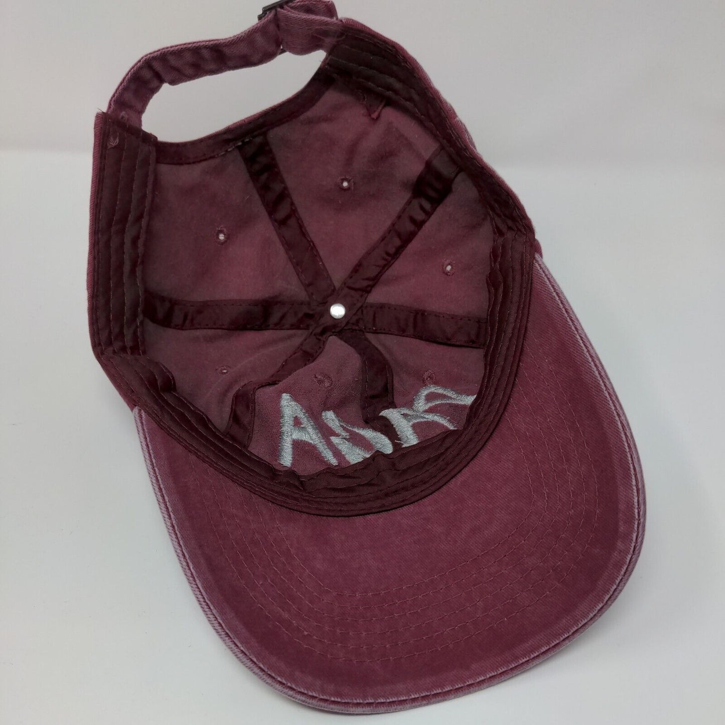 Paga Slideback Hat Red OSFA Adjustable Embroidered Solid 6 Panel