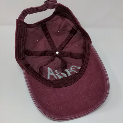 Paga Slideback Hat Red OSFA Adjustable Embroidered Solid 6 Panel