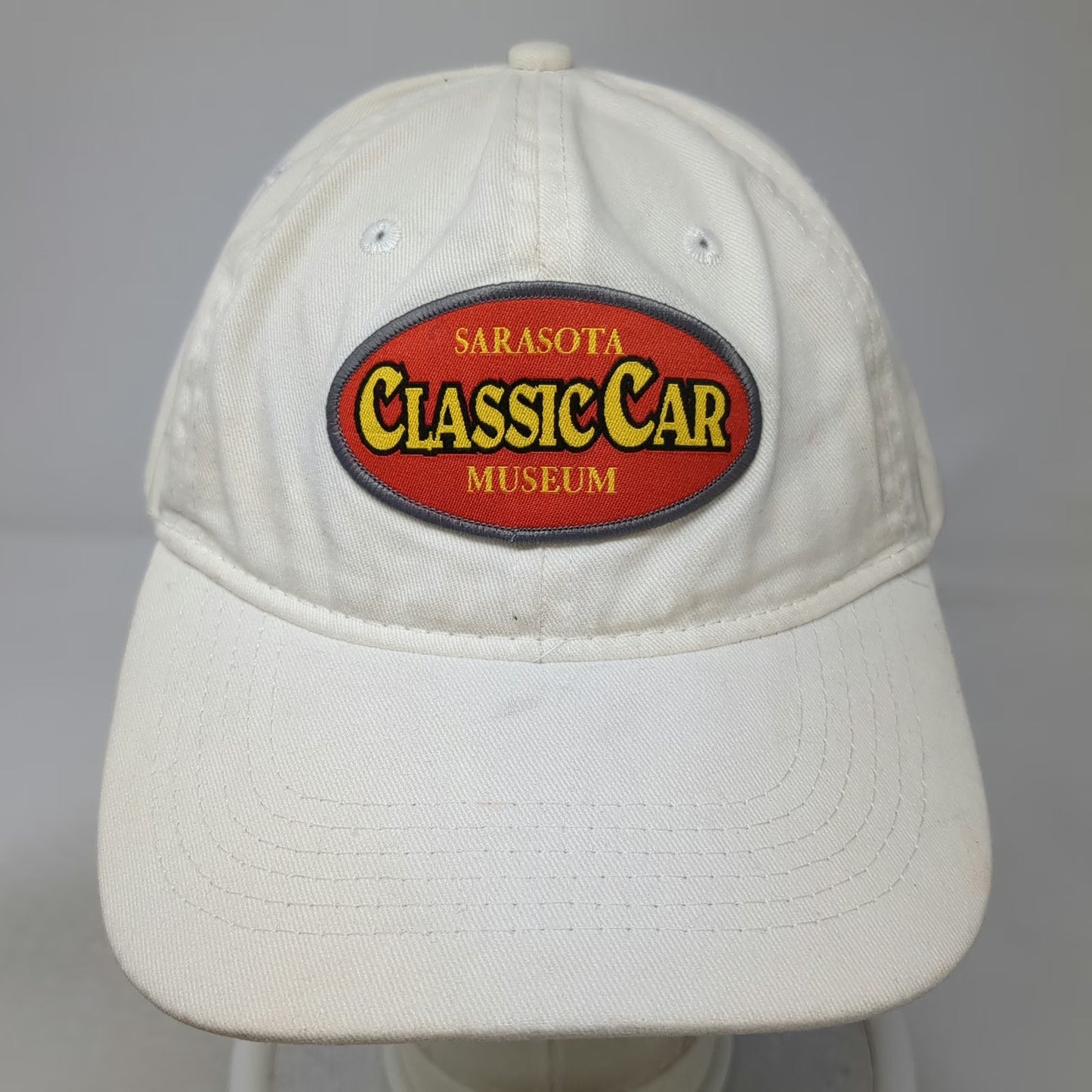 Port & Company Sarasota Classic Car Museum Baseball Cap White One Size Hat Slide