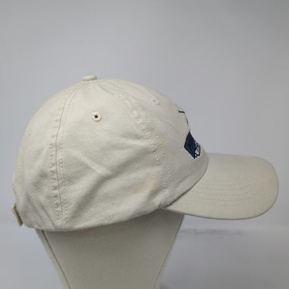 My Town Originals Pigeon River Tennessee Hat Beige Blue One Size Baseball Cap