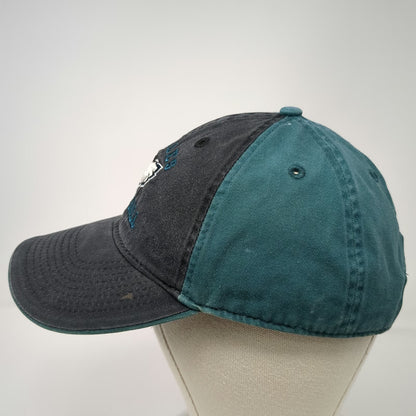 Philadelphia Eagles NFL Team Apparel Cap Black Green One Size Slideback Hat Logo