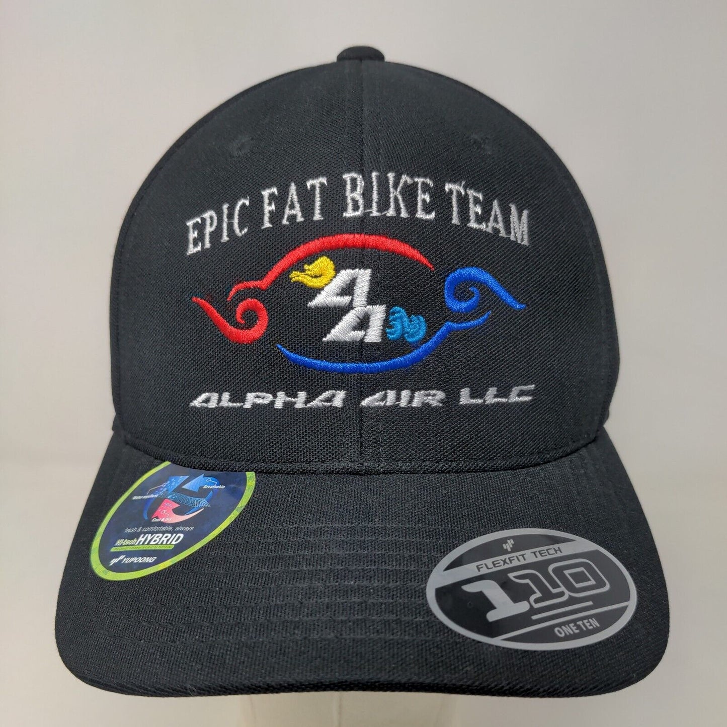 Port Authority Men's Strapback Hat Black OSFA Epic Fat Bike Team Logo