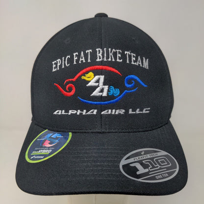 Port Authority Men's Strapback Hat Black OSFA Epic Fat Bike Team Logo
