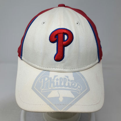 New Era Philadelphia Phillies MLB Baseball Cap White Red One Size Strapback Hat