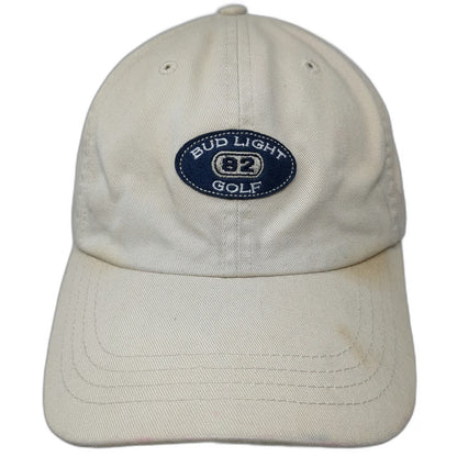 Anheuser-Busch Baseball Cap Beige One Size Bud Light Golf 92 Patch Hat Slideback