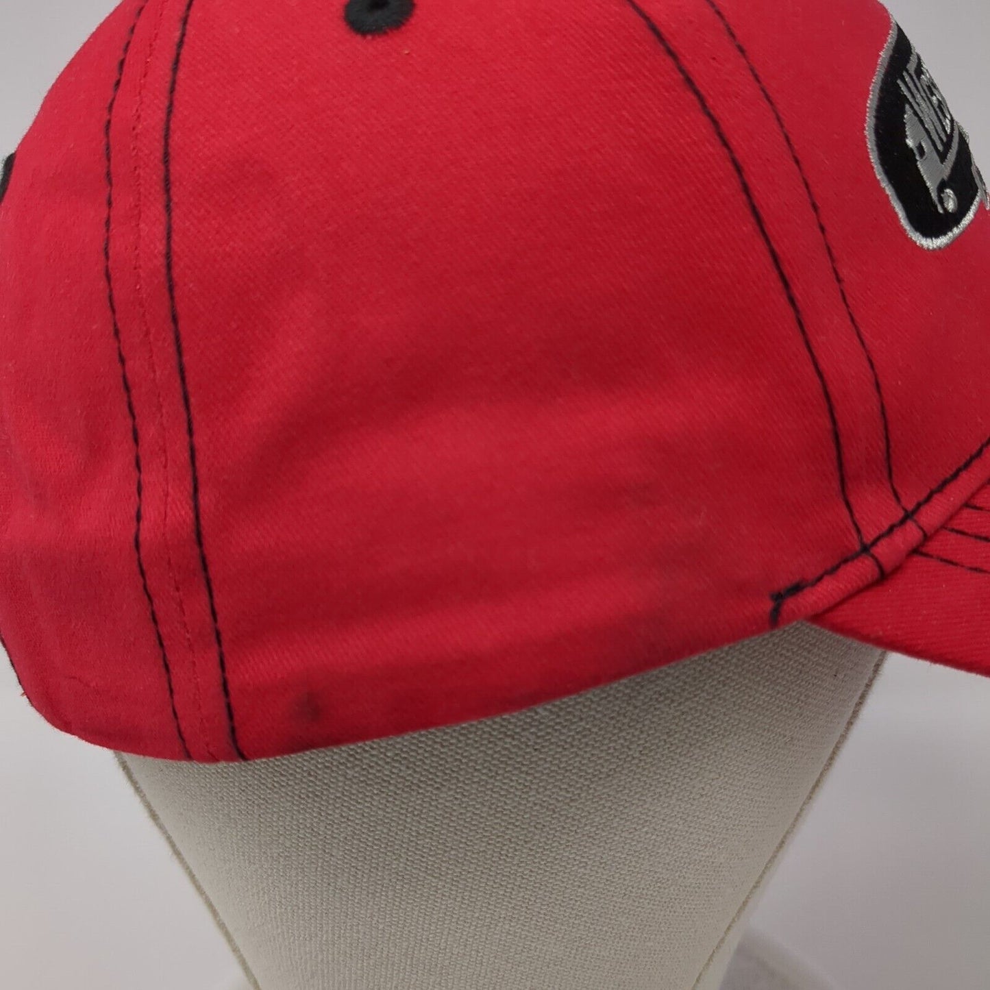 Western Trailers 1969-2019 Strapback Hat Red One Size Adjustable Embroidered