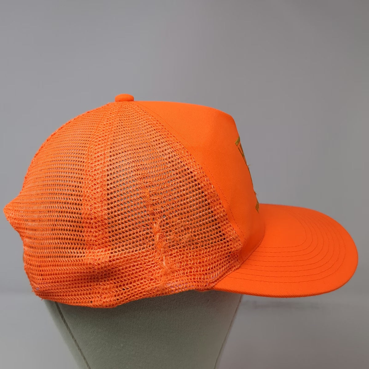 Head-To-Toe Trucker Hat Orange One Size Mesh US Forest Service Hunt US Forests