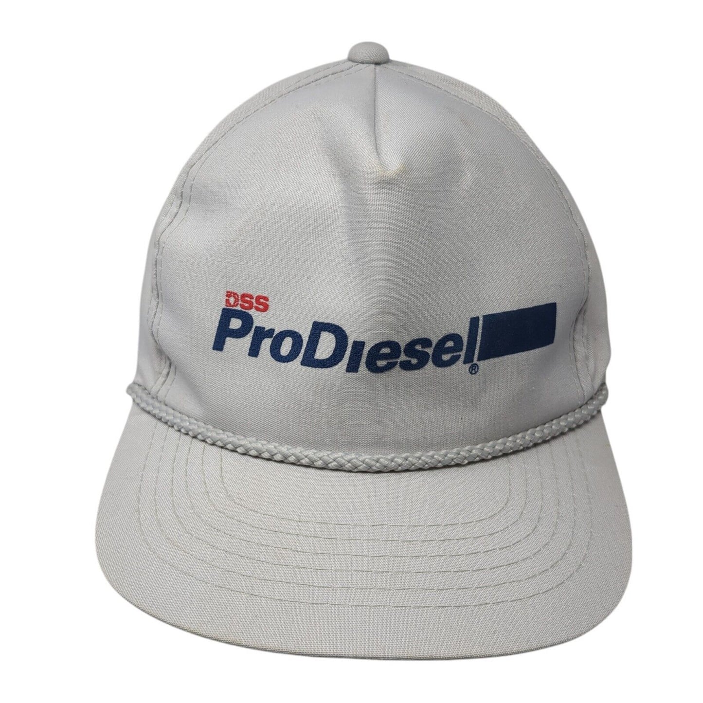 DSS Pro Diesel Snapback Rope Hat Gray One Size Solid Adjustable Outdoor