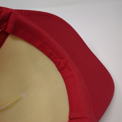 Highland Chiropractic Snapback Mesh Back Trucker Hat Red One Size Adjustable