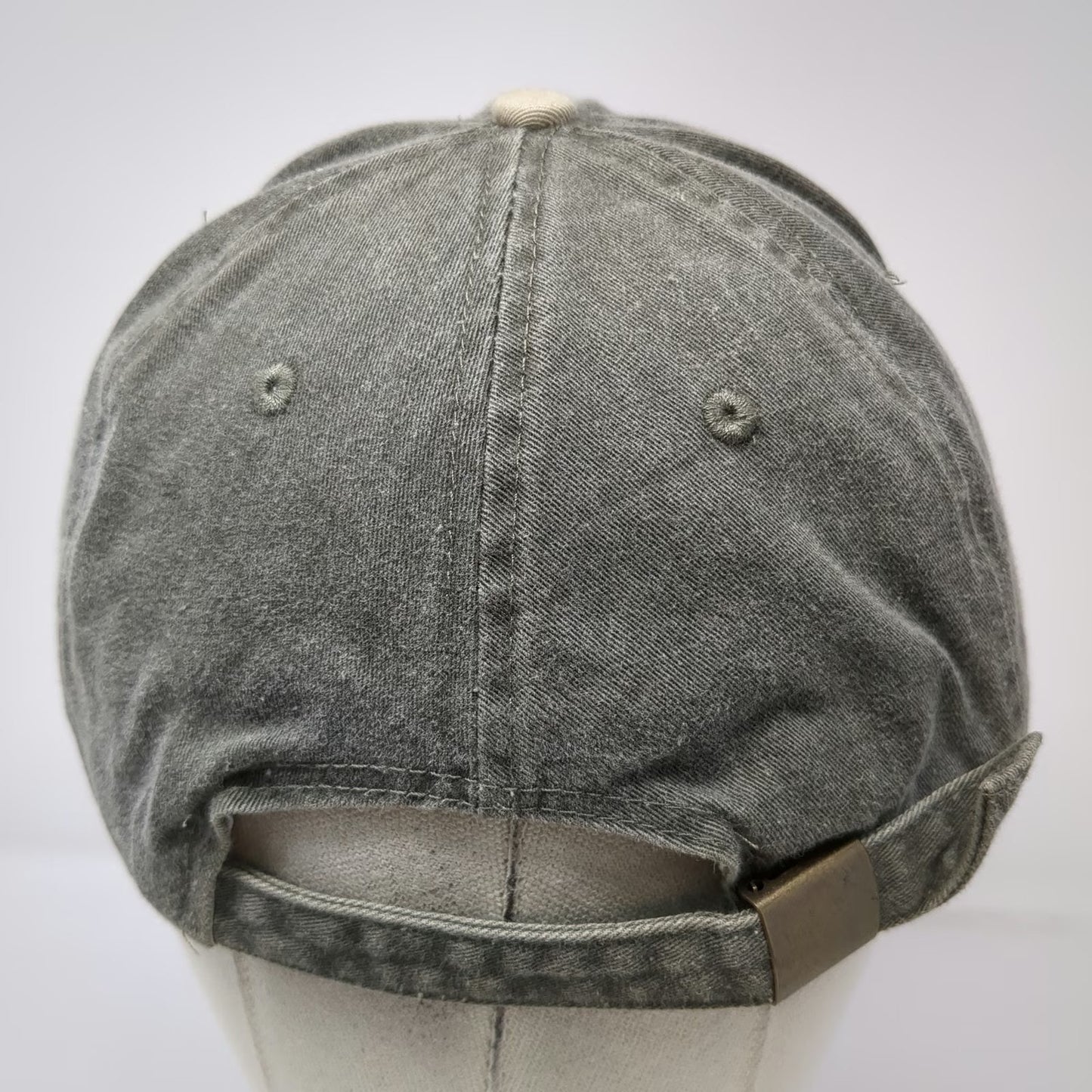 JanSport Baseball Cap Green Beige One Size Slideback Cotton Two Tone Logo Hat