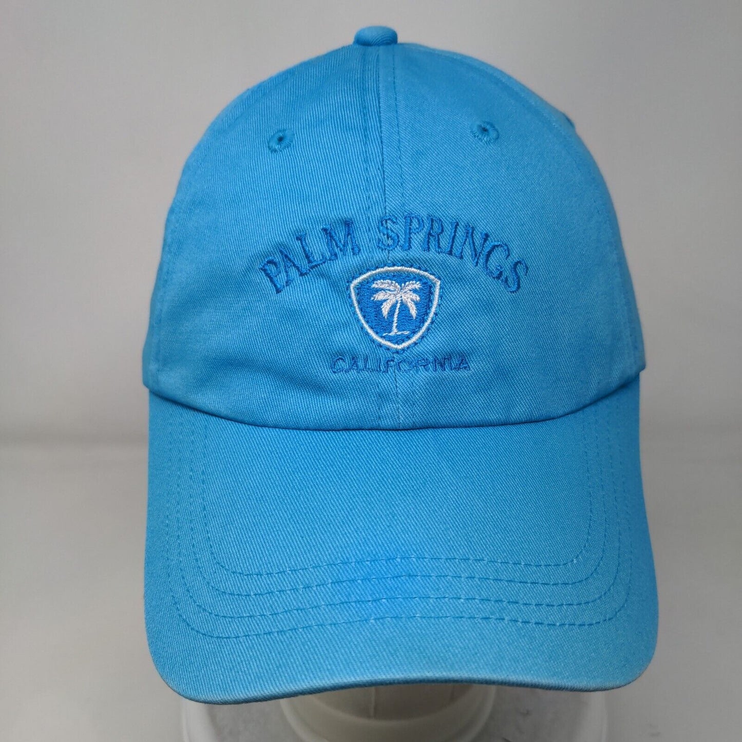Palm Springs California Slideback Hat Blue One Size Prairie Mountain