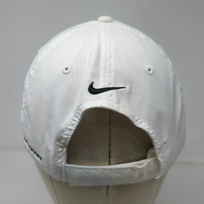 Nike Baseball Cap White OSFM Golf Dri-Fit Secuvant Cyber Security Hat Strapback