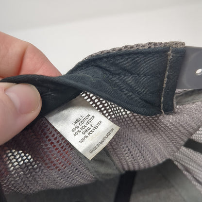 Forty-Seven Snapback Trucker Hat Black One Size Adjustable Mesh Back Richardson