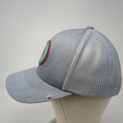 TravisMathew Trucker Hat Gray One Size Quality Electric Patch Mesh Snapback