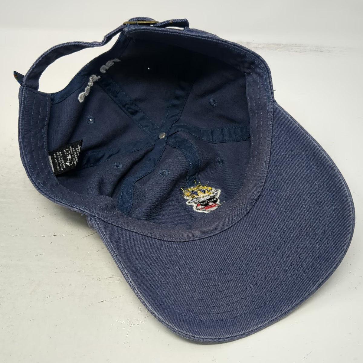 GOAT USA Baseball Cap Blue Red White One Size Slideback Cotton Mascot Logo Hat