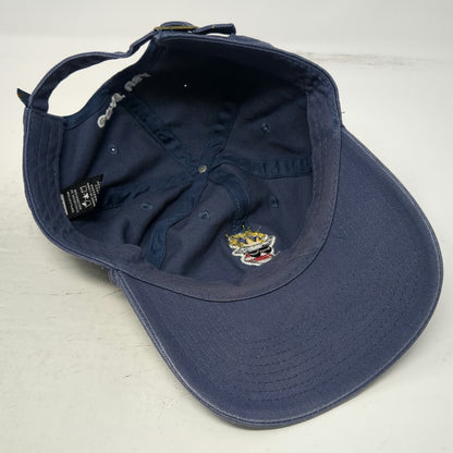 GOAT USA Baseball Cap Blue Red White One Size Slideback Cotton Mascot Logo Hat