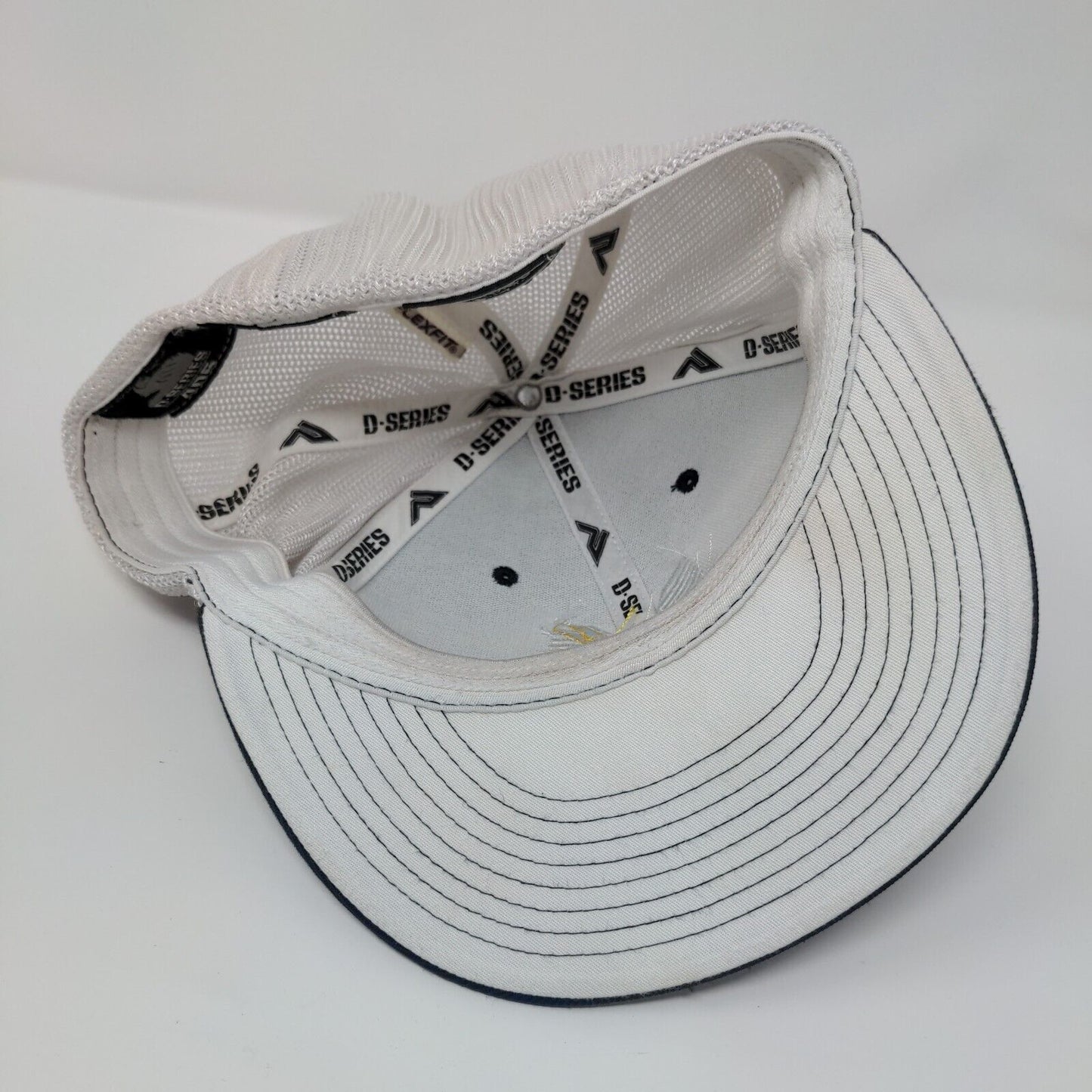 M Lightning Fitted Trucker Hat Blue S/M D-Series Mesh Back Pacific Headwear