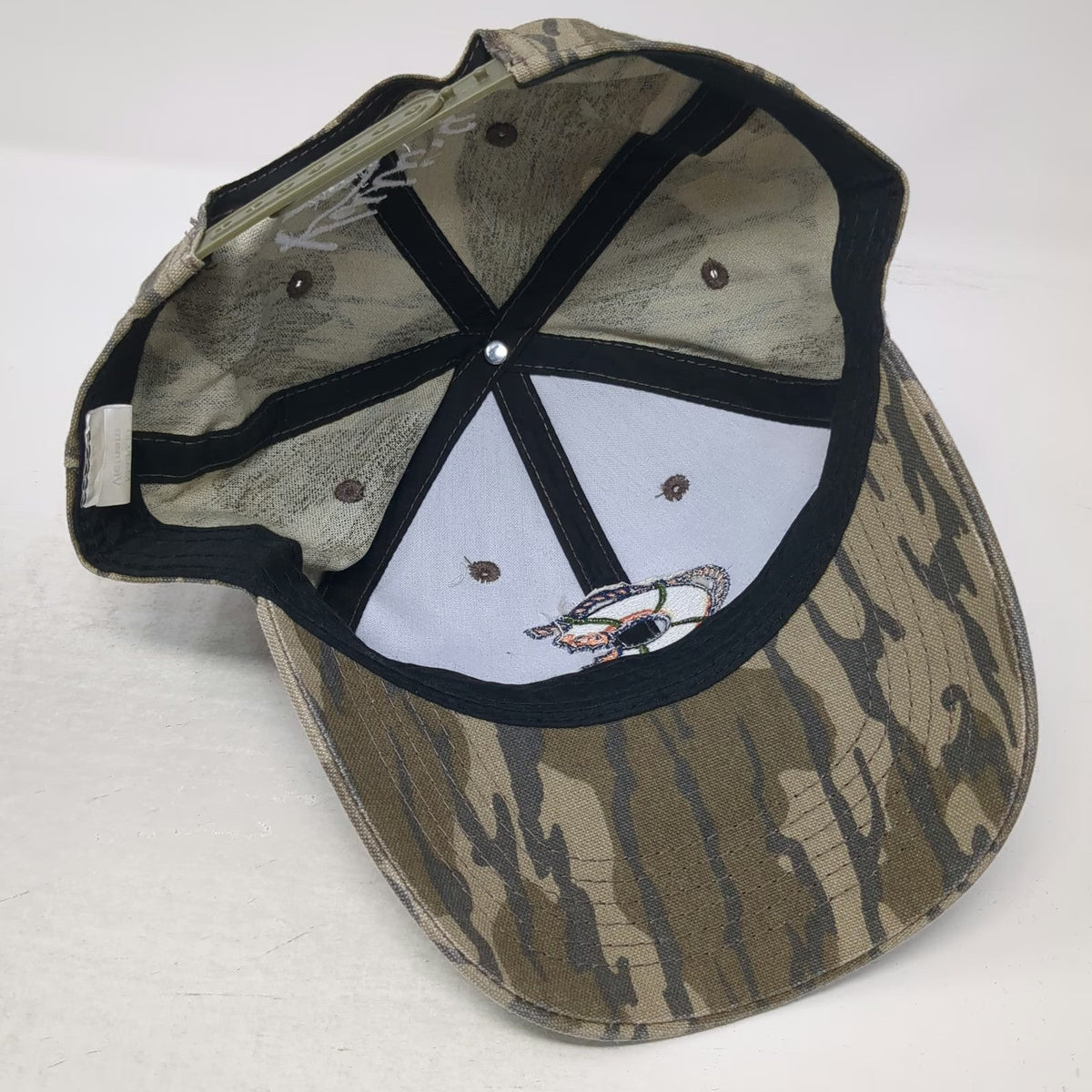 Outdoor Cap Snapback Green One Size Camo Kelli's Catering Fish Logo Hat
