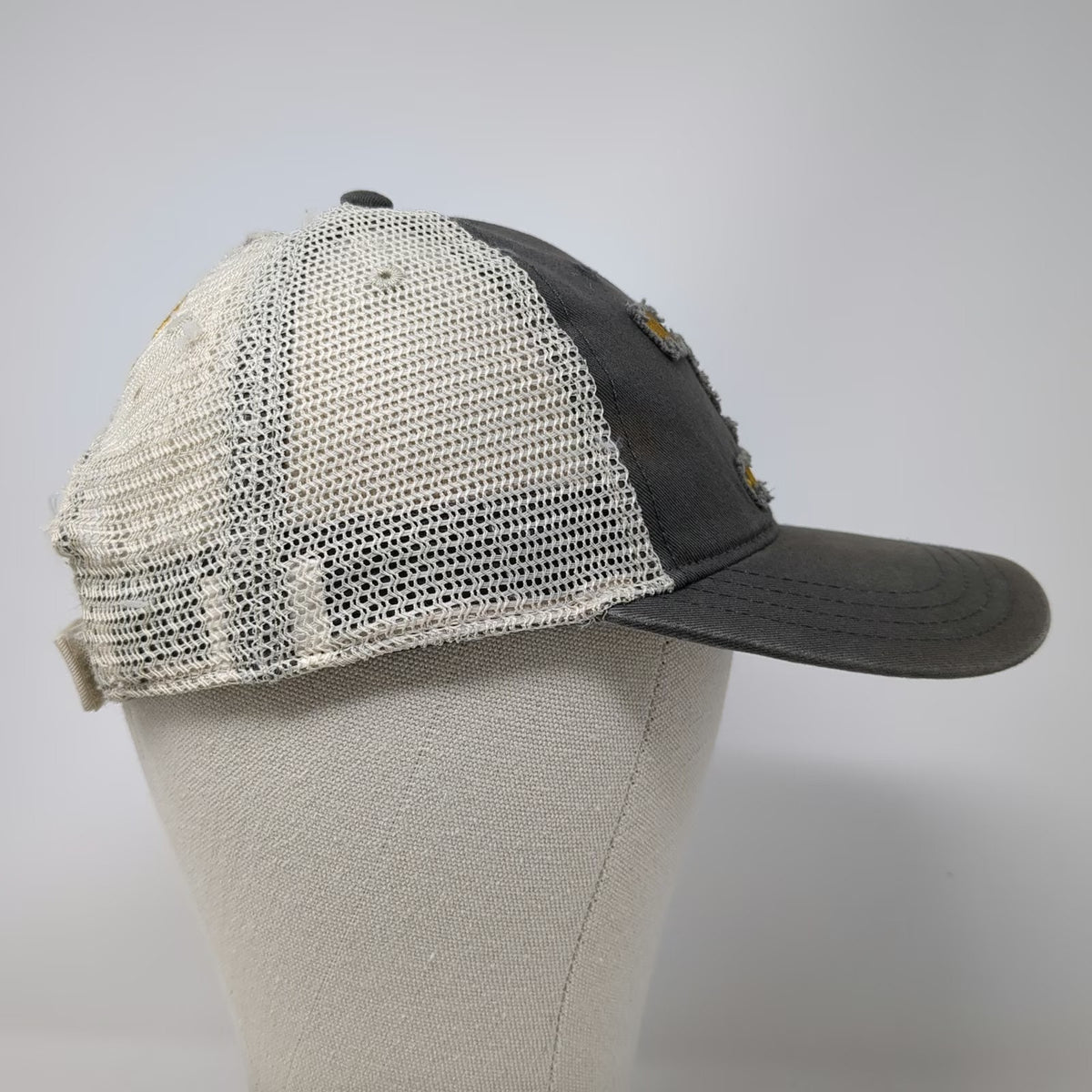 Hat Graphix 360 Baseball Cap Gray White Yellow One Size Mule Deer Foundation