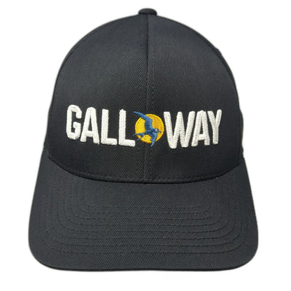 G/FORE Snapback Black One Size 5 Panel Galloway Golf Hat Bird Sun Embroidered
