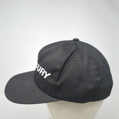 Mercury Snapback Hat Black One Size Adjustable Embroidered 6 Panel K-Products