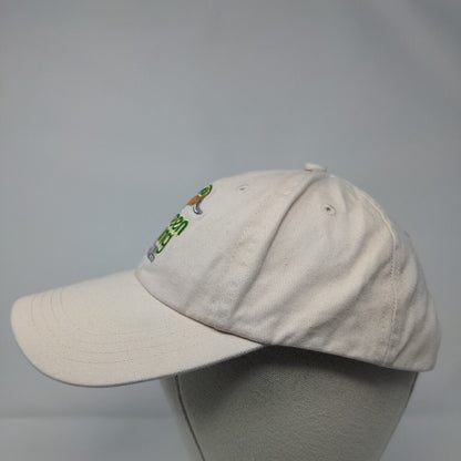 Green Wing Ducks Unlimited Strapback Hat Tan OSFA Adjustable Embroidered