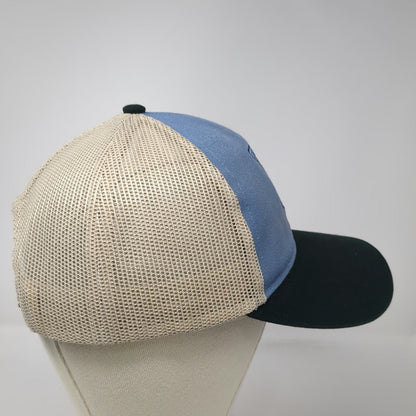 Authentic Pigment Trucker Hat Blue Black One Size River Cup Champions Patch