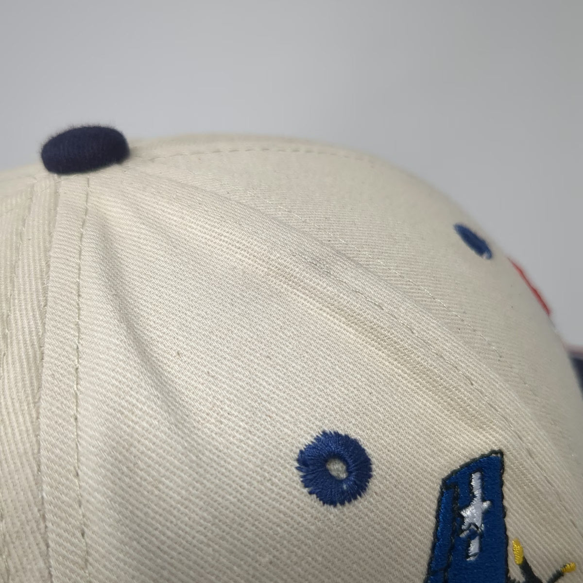 Commemorative Air Force Flying War Cats Baseball Cap Beige Blue Red One Size Hat