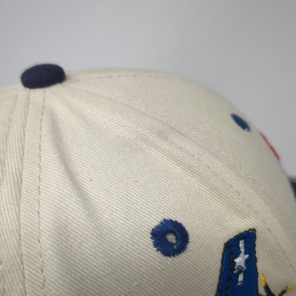 Commemorative Air Force Flying War Cats Baseball Cap Beige Blue Red One Size Hat
