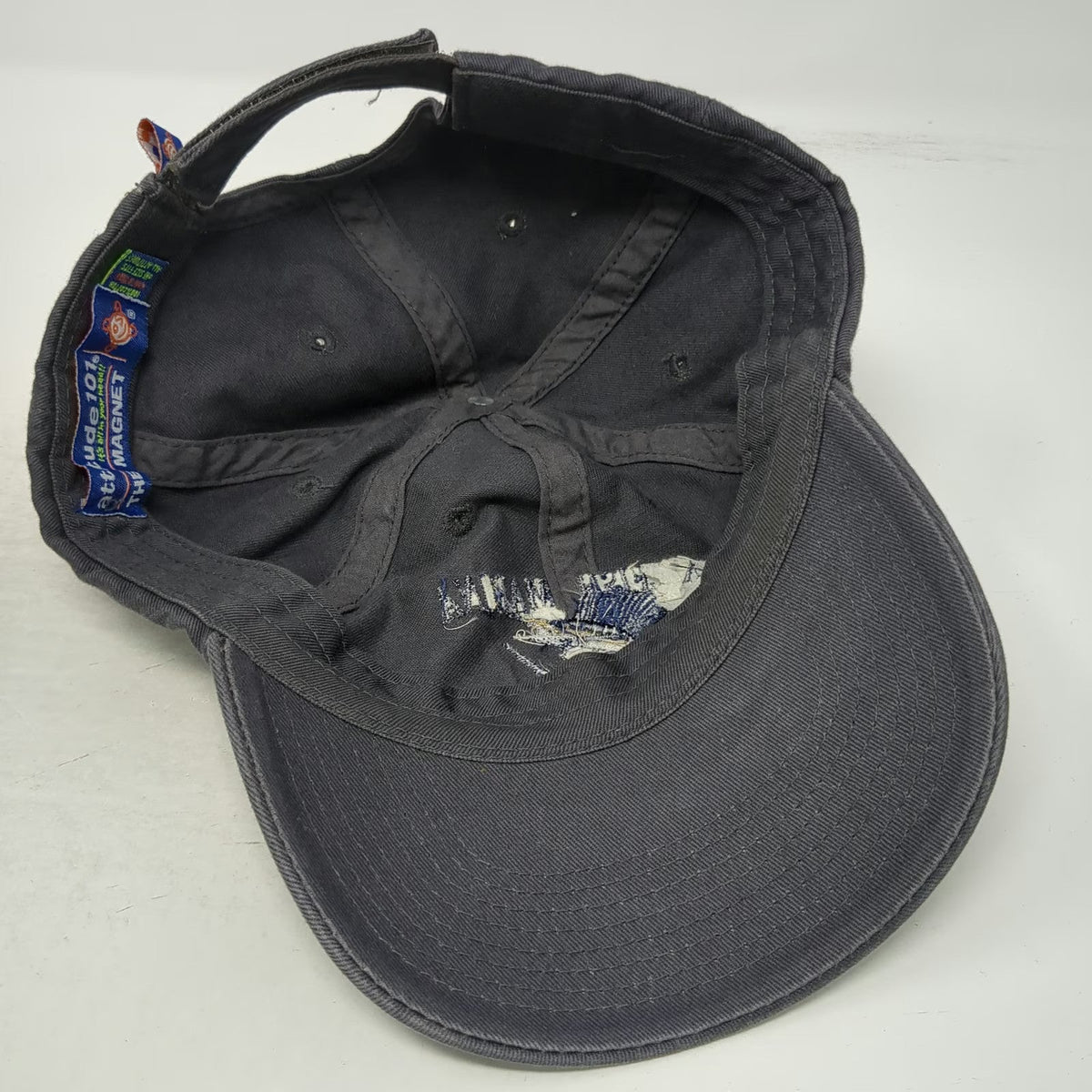 Attitude 101 Sailfish Marina Palm Beach Shores Gray Baseball Cap One Size Hat