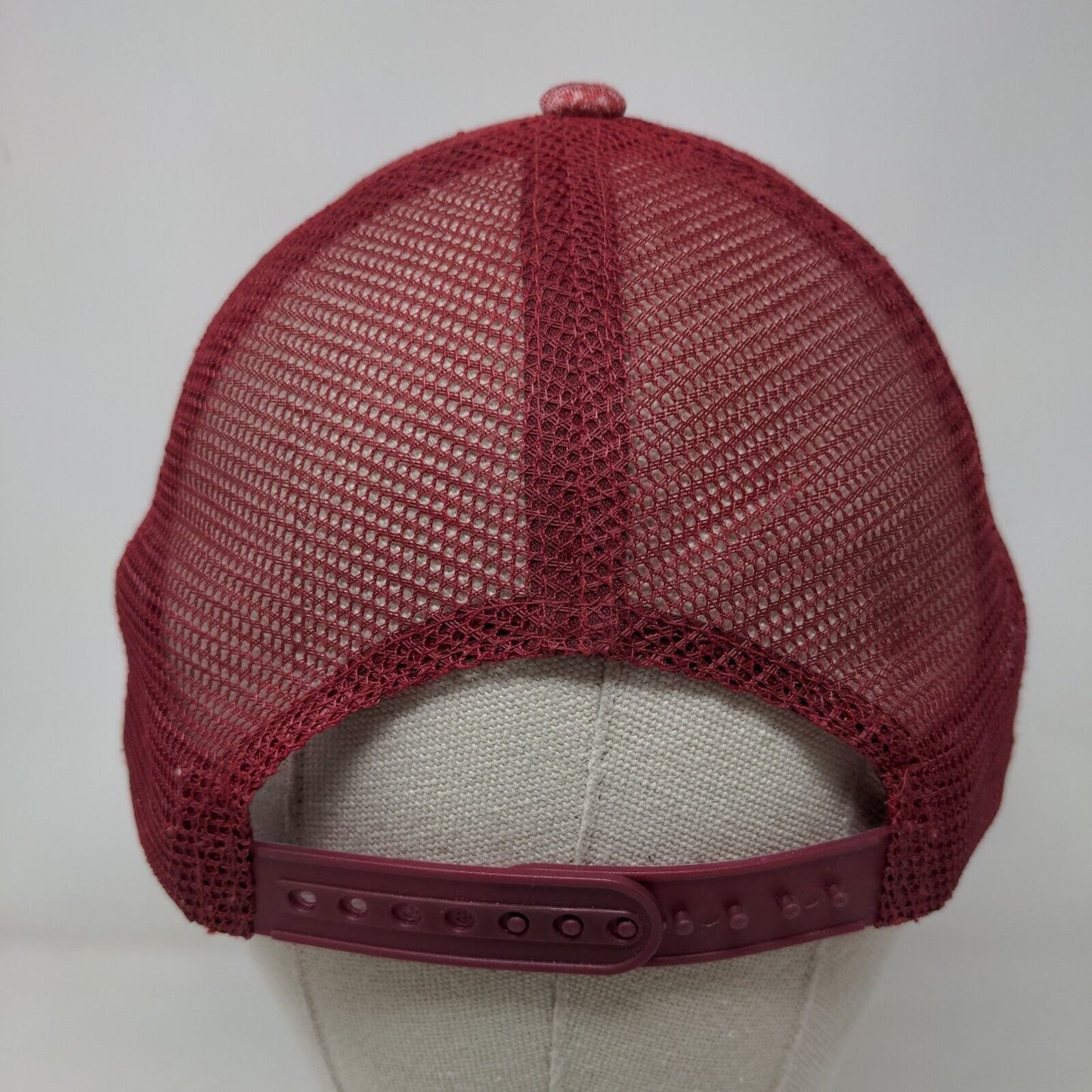 Siesta Key Florida Snapback Mesh Back Trucker Hat Red One Size 6 Panel
