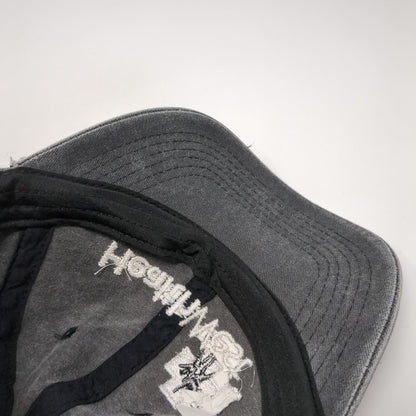 HealthWest Strapback Hat Gray One Size Embroidered Solid Vent Holes