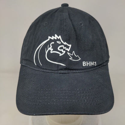 BHM1 Dragon Strapback Hat Black One Size Adjustable Port & Company