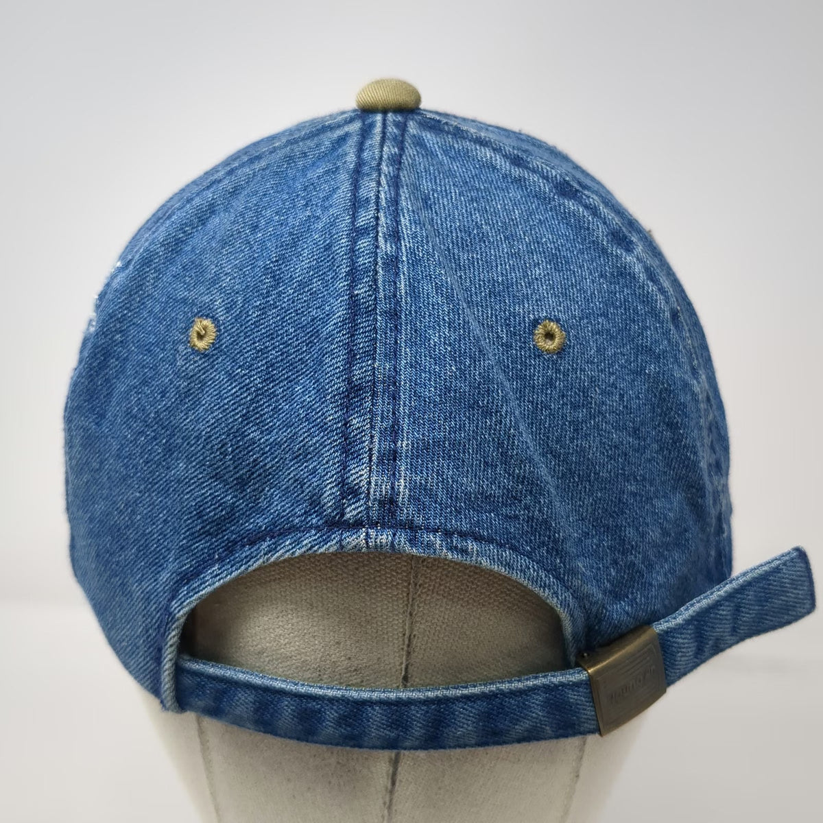 YoungAn Baseball Cap Blue Beige One Size Carfinders Mission Tx Strapback Hat