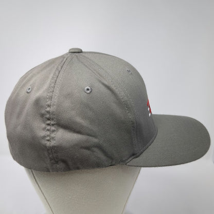 Flexfit Baseball Cap Gray XL Bidell Gas Compression Embroidered Corporate Hat