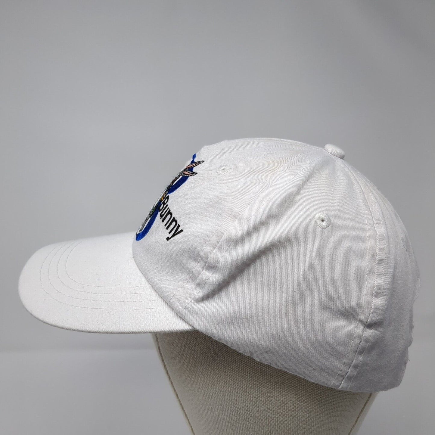 Bugs Bunny Stretch Fitted Hat White One Size Embroidered Looney Tunes