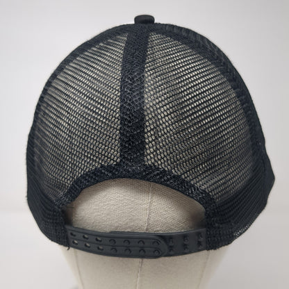 Bodybuilding.com Finish First Trucker Hat Black One Size Adjustable Mesh Back