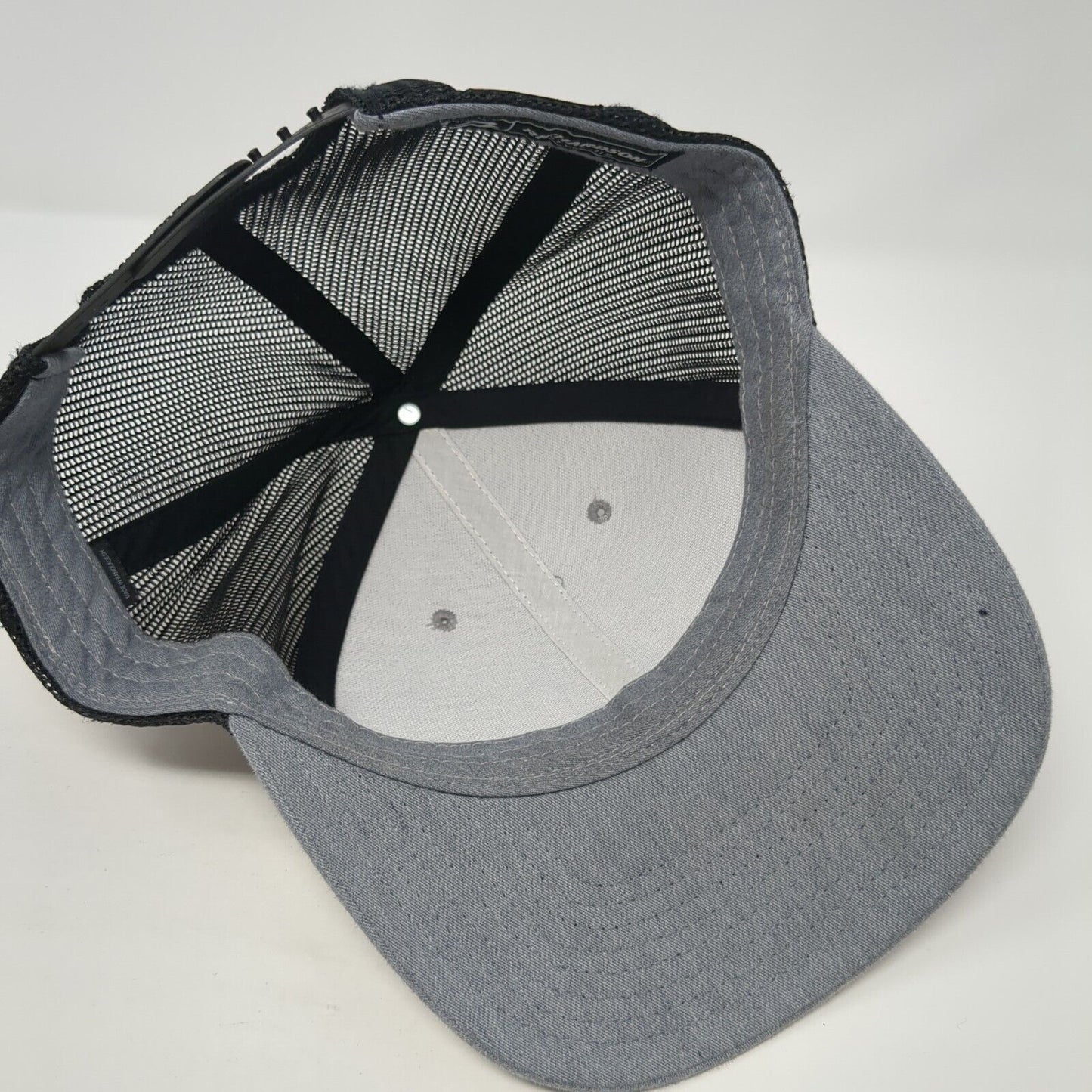 Idaho Roots Snapback Trucker Hat Gray One Size Mesh Back Adjustable