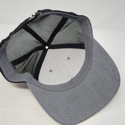 Idaho Roots Snapback Trucker Hat Gray One Size Mesh Back Adjustable