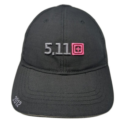 5.11 Tactical Baseball Cap Black One Size 2012 Pink Logo Strapback Cotton Hat