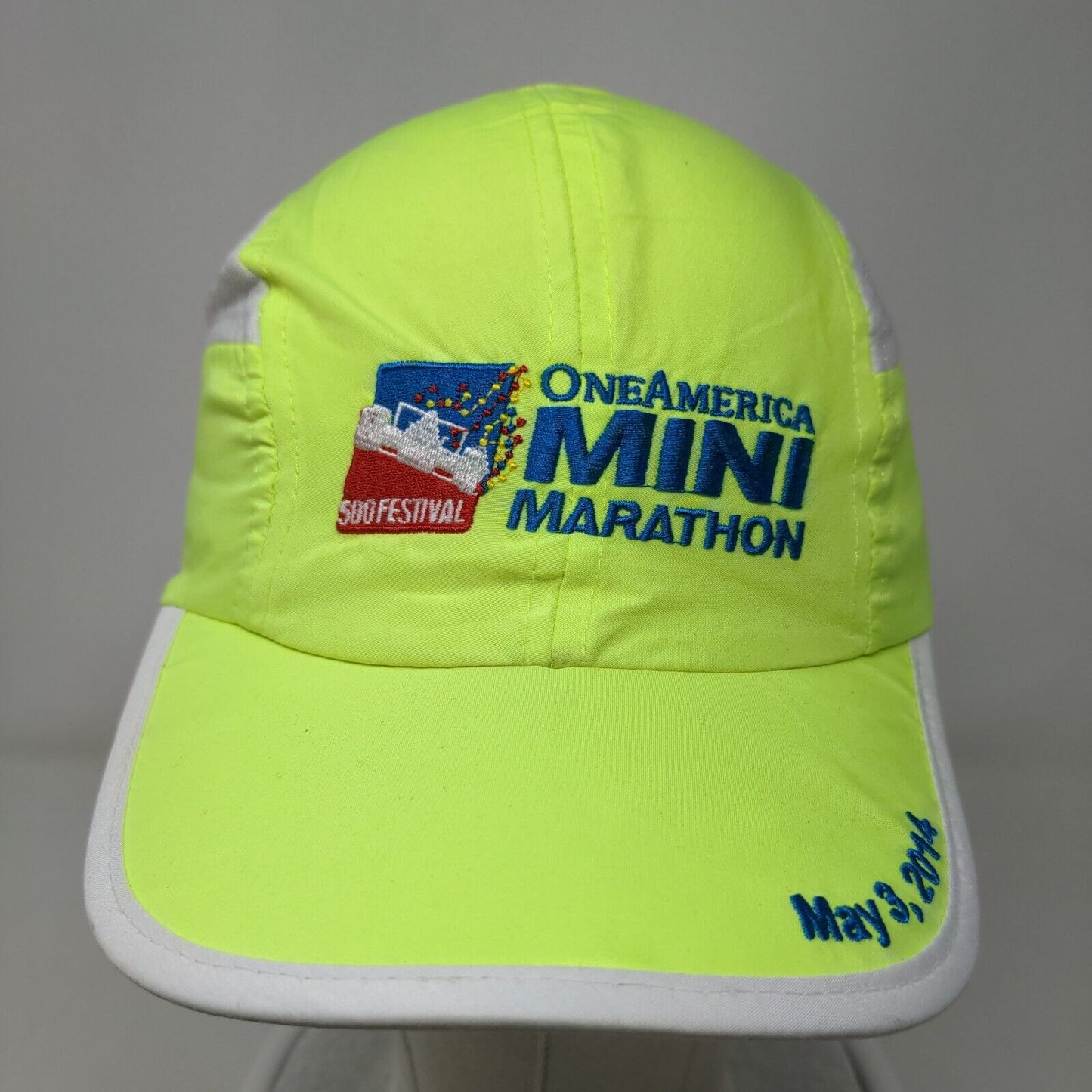 One America 500 Festival Mini Marathon Strapback Hat Green One Size