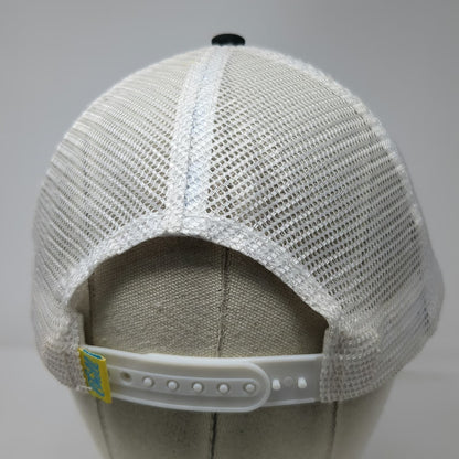Black Gray White Trucker Hat One Size Brewed in Aruba Chill Beer Mesh Snapback