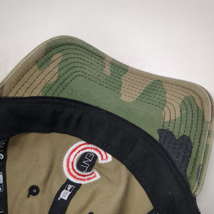 Chicago Cubs MLB New Era Trucker Hat Green Black Camo One Size Mesh Snapback