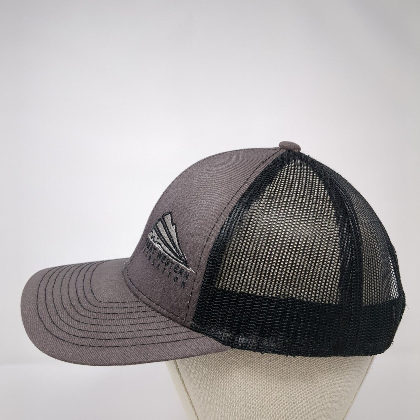Great Western Recreation Snapback Trucker Hat Gray OS Mesh Back Outdoor Cap